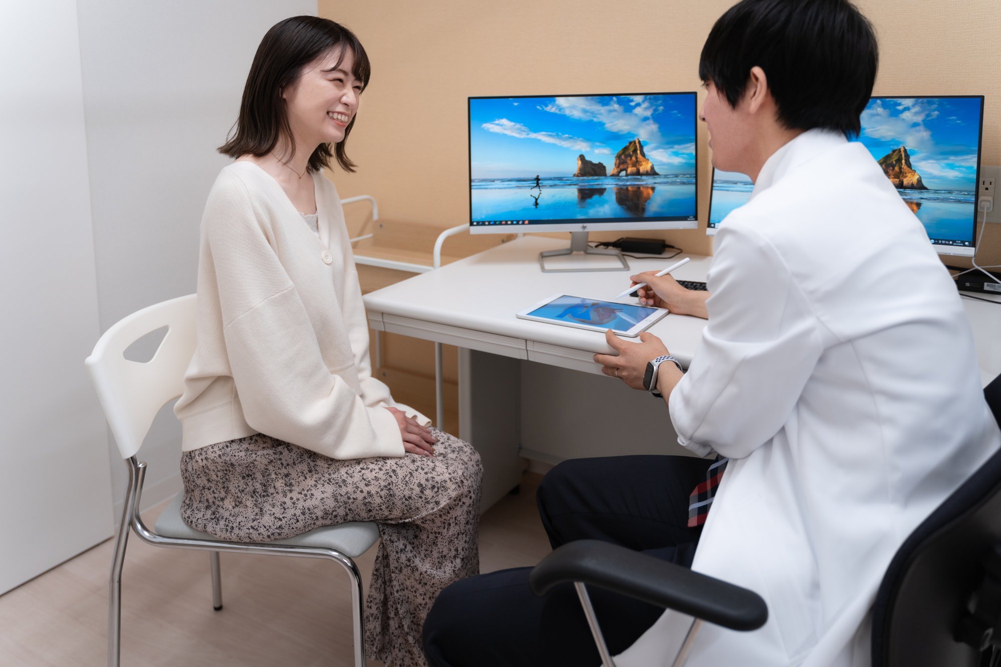 ステーションクリニック川口 内科・皮膚科の診察風景